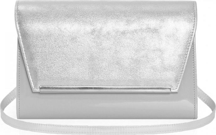 Solome JASNO SZARA KOPERTÓWKA TOREBKA DAMSKA SOLOME M10 LAKIER DUBAJ