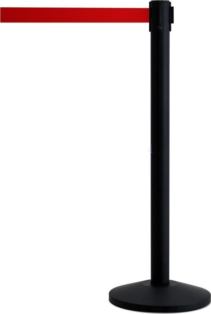 Tensator Pachołek/słupek QueueWay z rozwijaną taśmą odgradzającą, malowany proszkowo (2 szt. w komplecie)