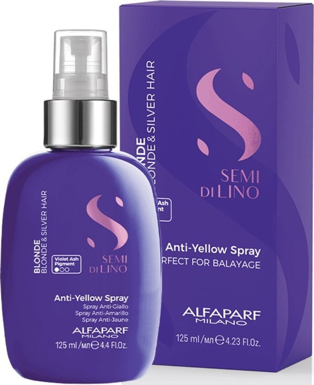 Alfaparf Alfaparf Semi Di Lino Anti-Yellow Spray do włosów blond i siwych 125ml