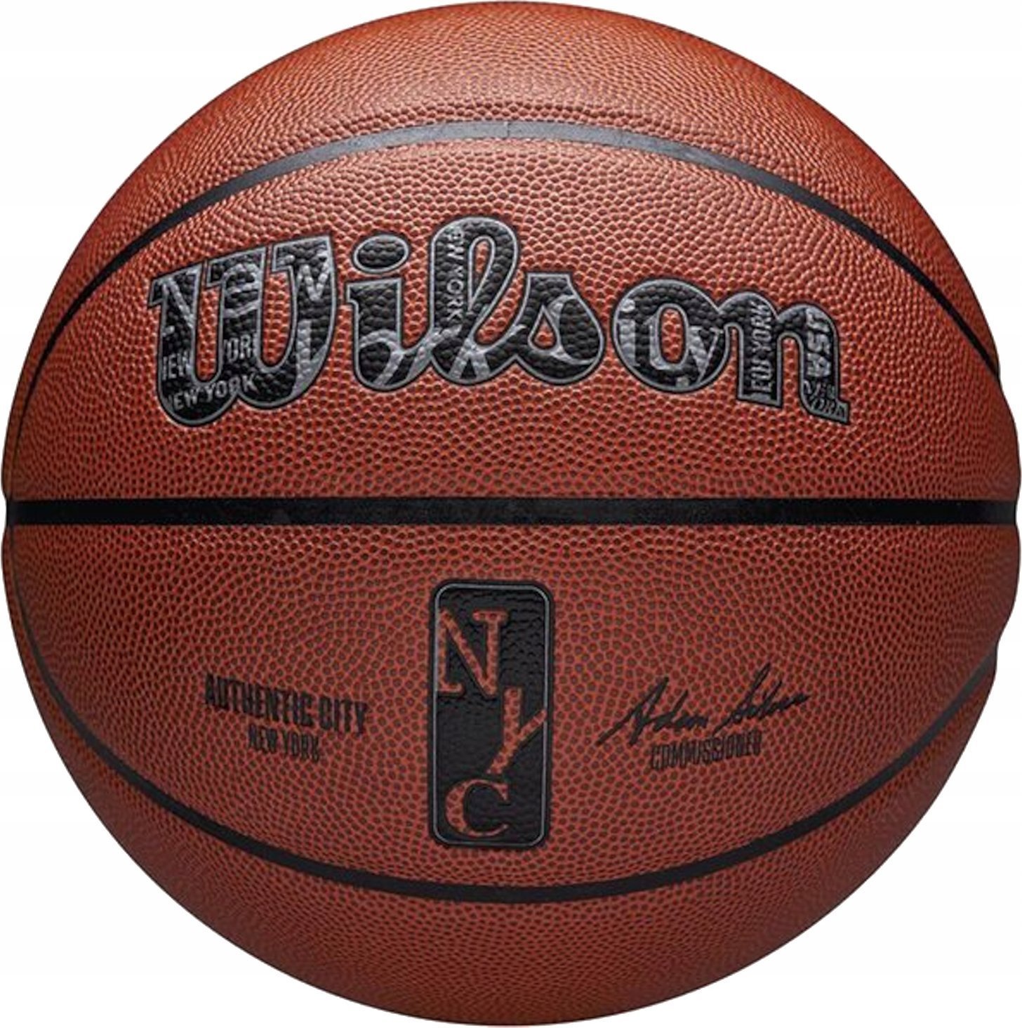 Wilson NBA Authentic City New York Ball WZ2016001XB Pomarańczowe 7