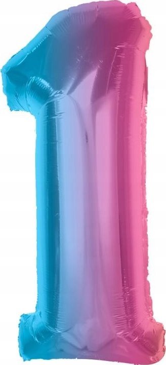 GoDan Balon foliowy cyfra 1 tęczowa Smart 92cm