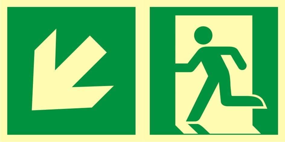 Mój dom Ze-06Iso Kierunek Do Wyjścia Schodami W Dół W Lewo