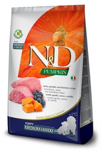 Farmina N&D DOG PUMPKIN LAMB & BLUEBERRY PUPPY MEDIUM & MAXI 100gr