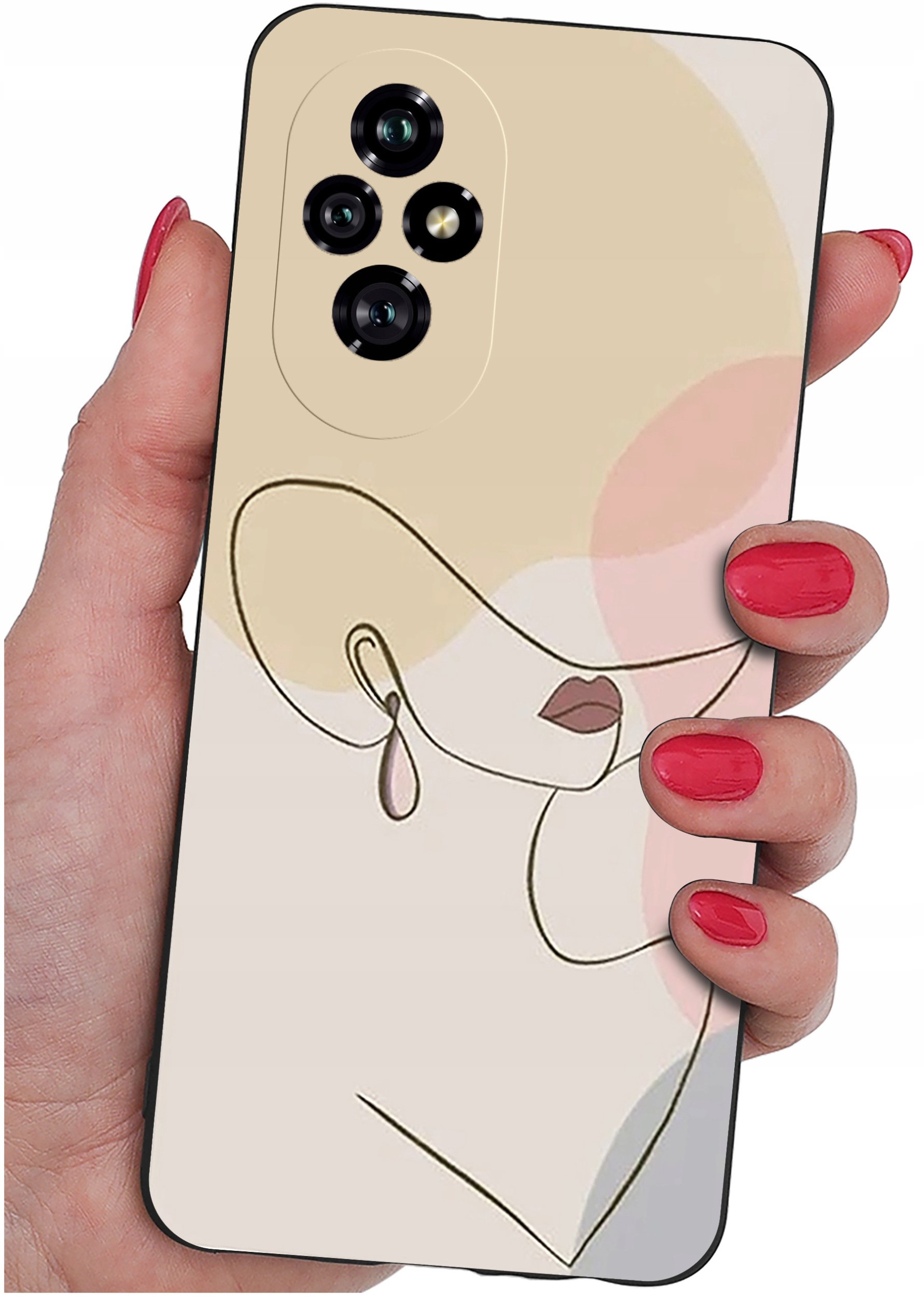 ETUI do Honor 200 5G | WZORY | SILIKONOWE MATT CASE + SZKŁO 9H