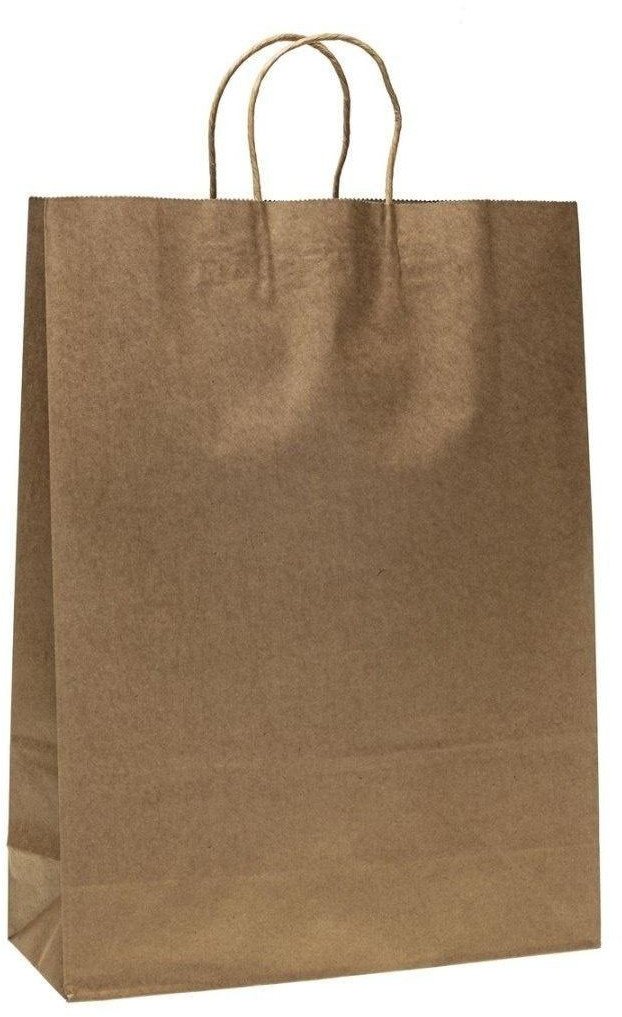 Torebka ozdobna kraft 31x42x12cm ROZETTE