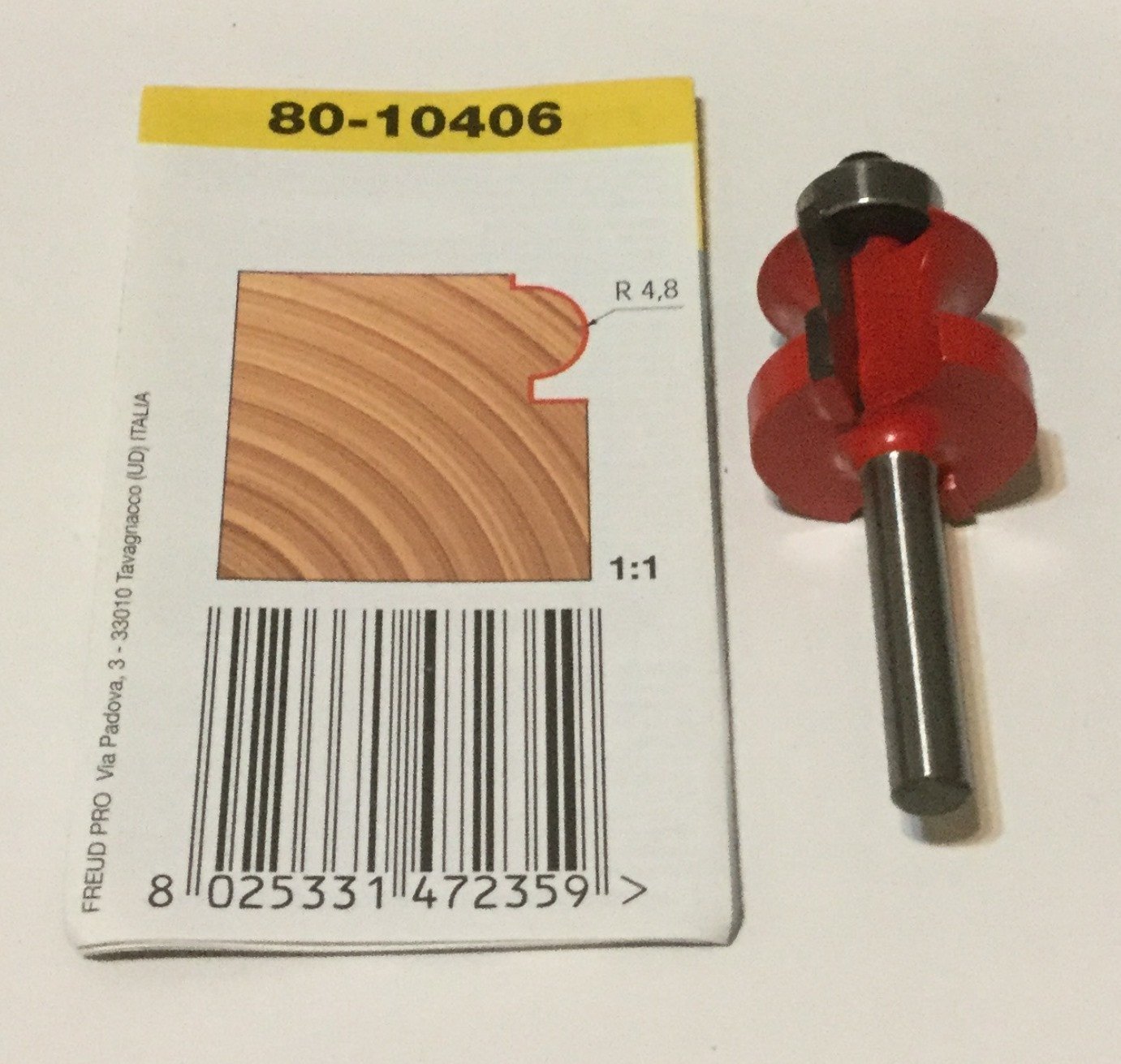 Frez 80-10406P 25,4X17,5X6,0 R4,76