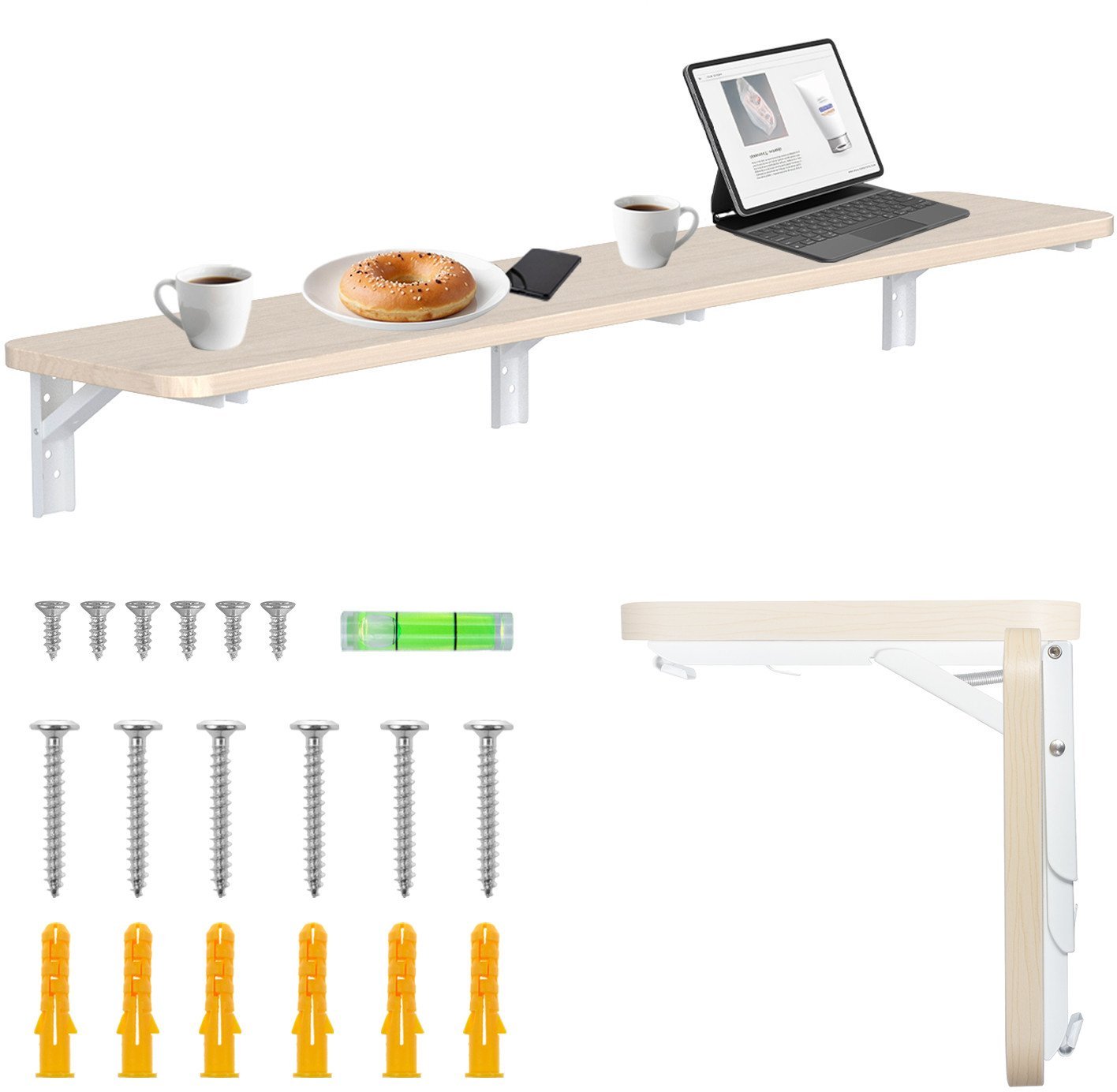Składana półka 100x20cm MC-129 WD