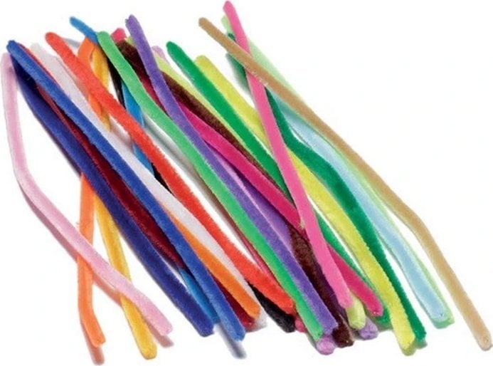 Chenille 6mm x 30cm 26stk ass.