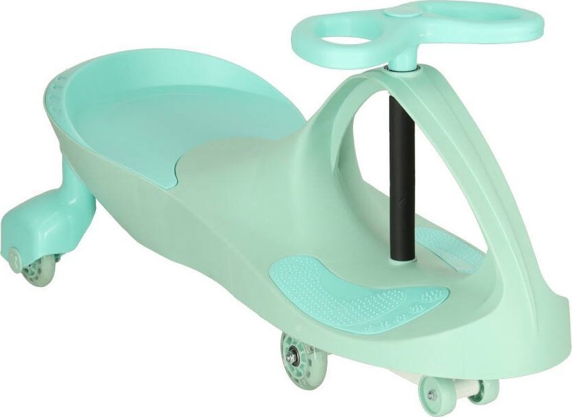 KIK Jeździk grawitacyjny świecące koła LED miętowy