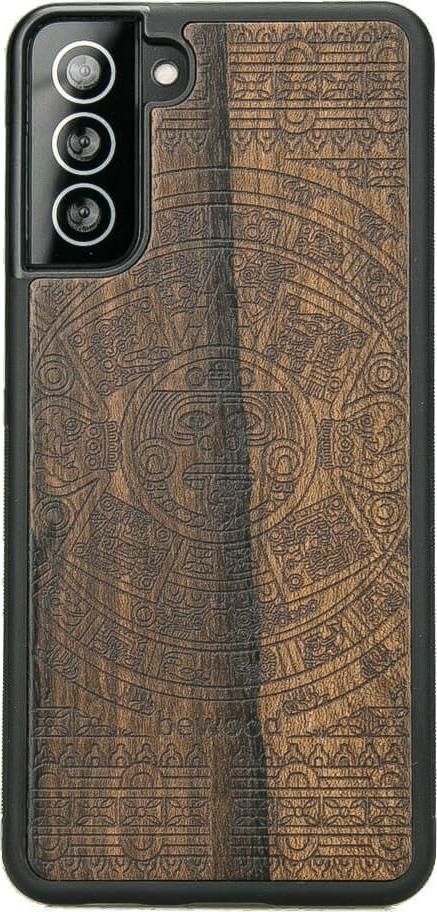 BeWood Drewniane Etui Samsung Galaxy S21 Plus KALENDARZ AZTECKI ZIRICOTE
