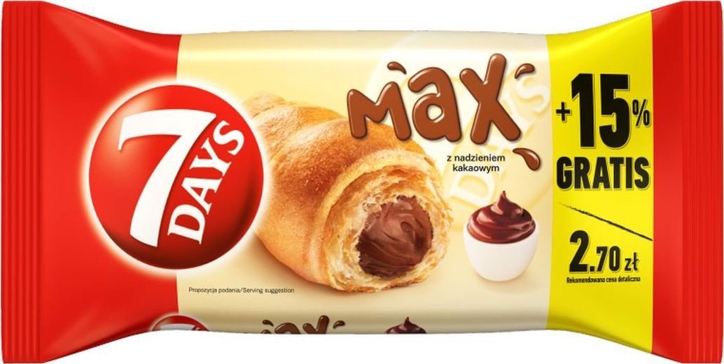 7 DAYS 7 Days Max Croissant with cocoa filling 110 g