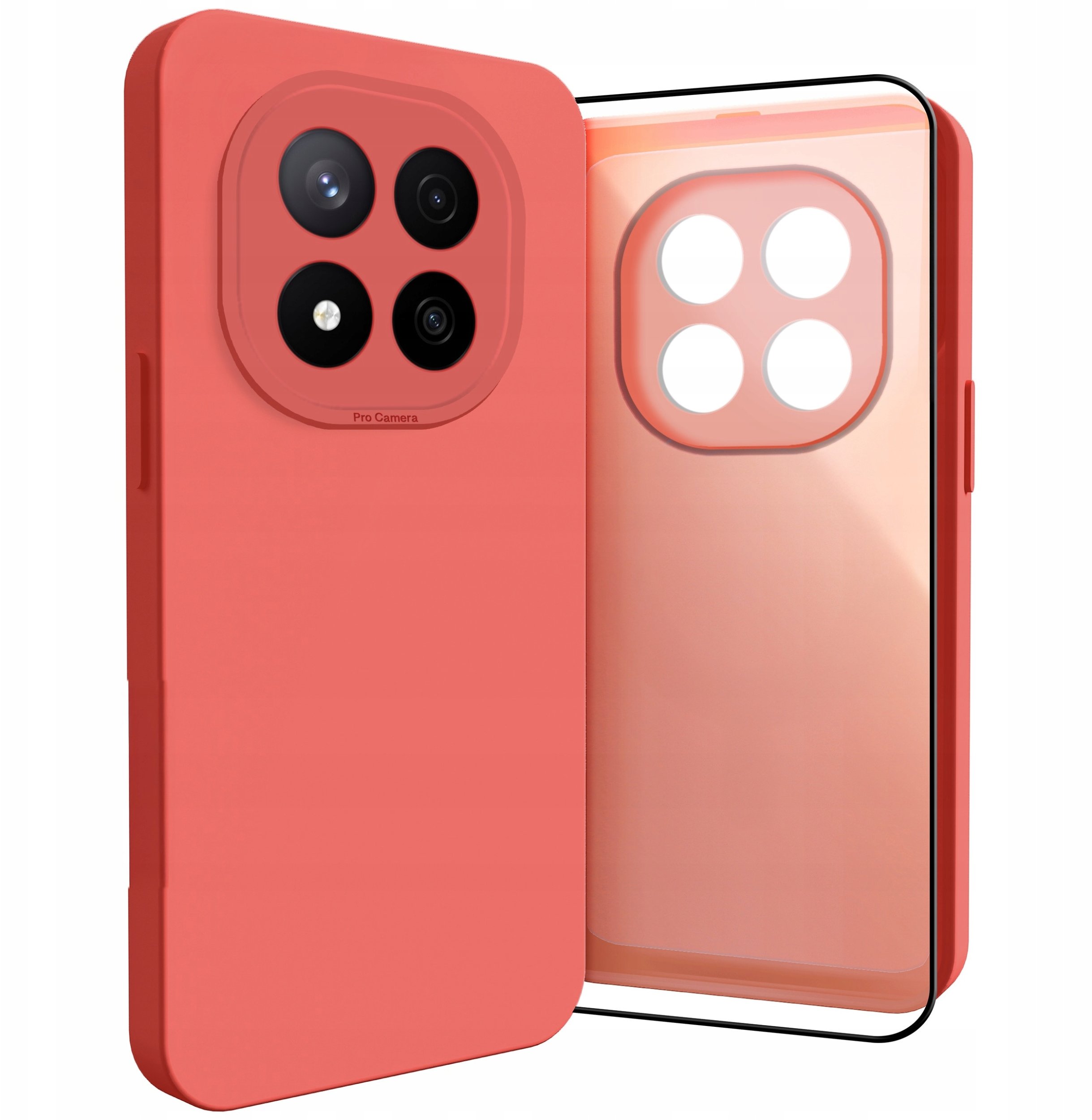 Etui do Xiaomi Redmi Note 14 Pro Plus 5G (Osłona Kamery, Czerwone) Szkło