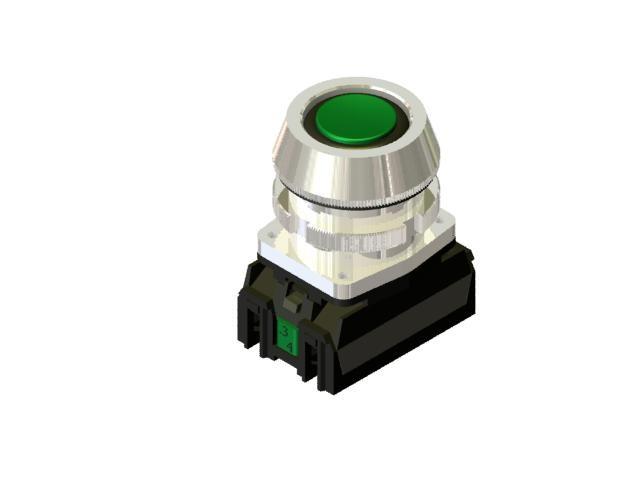 Promet Przycisk sterowniczy 30mm zielony z samopowrotem - W0-NEF30-UK XY Z