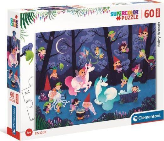 Clementoni Puzzle 60 Maxi Fairy Woods Leśne wróżki 26468