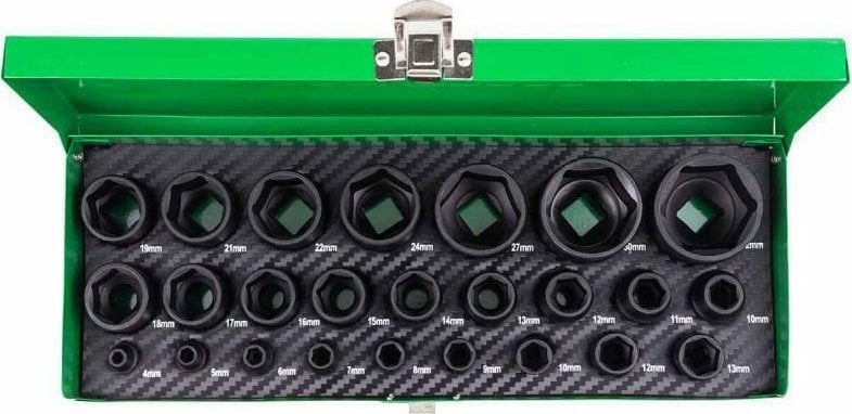 Stahlwille ROCKFORCE NASADKI UDAROWE kpl. 25el.1/2" 1/4" 6-KĄT. (4-32mm)