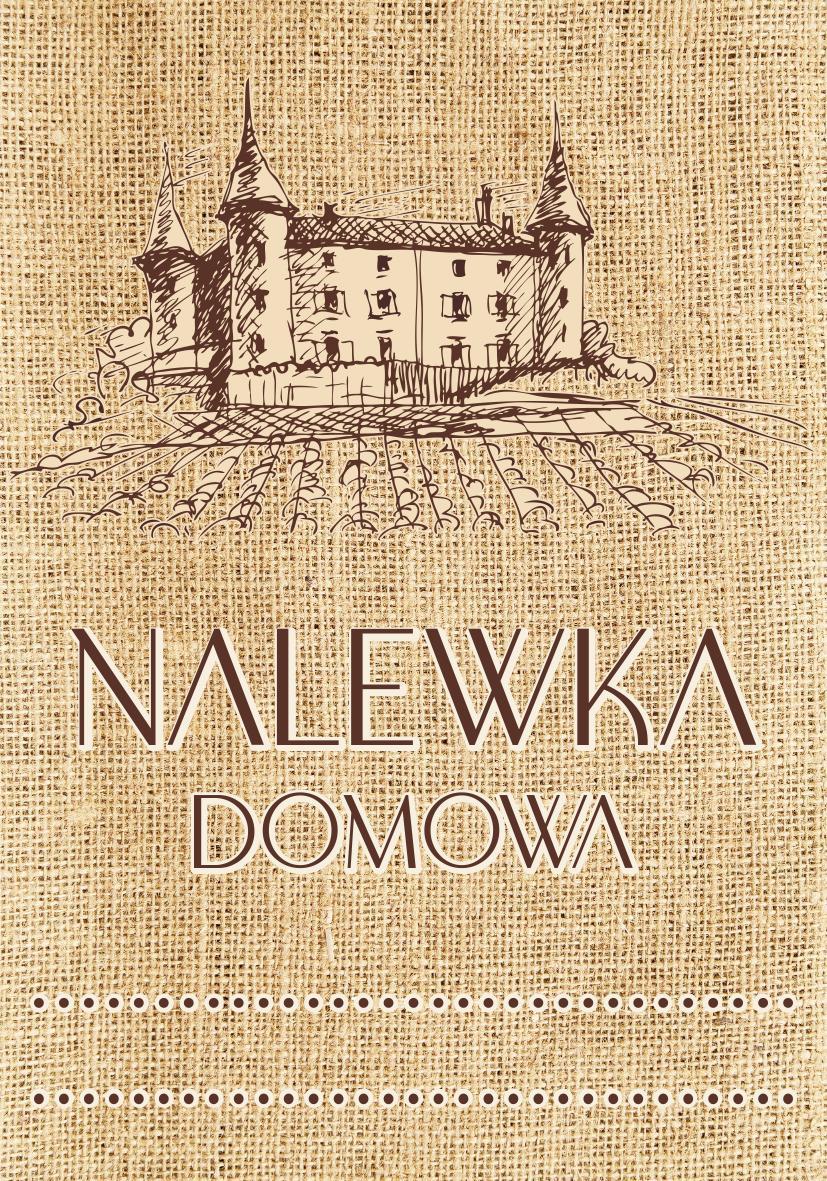 Drukant Arkusz 8 szt. etykiet na nalewkę Naklejki retro z grafiką pałacu 10cm
