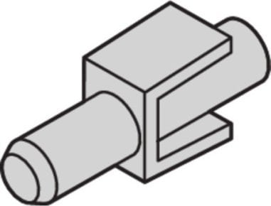SCHROFF Klips mocujący SCHROFF do statycznego uchwytu z tworzywa sztucznego