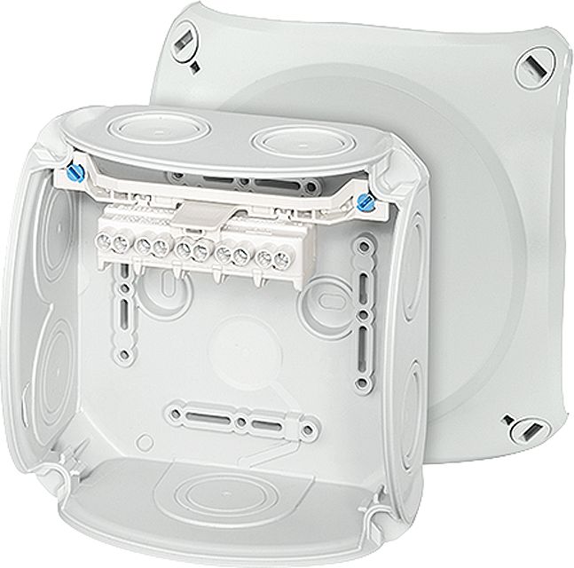 Hensel Puszka odgałęźna 130x130x77 5x4mm2 CU IP66 szara DK 0604 GZ (62000152)