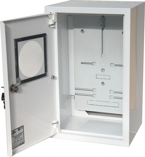 Alfako Rozdzielnica natynkowa licznikowa 1x3F zamek okienko RAL 9003A-RZ19