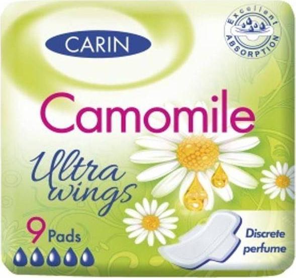 Cairn CARIN_Antiseptic Ultra Wings ultracienkie podpaski ze skrzydełkami Camomile 9szt