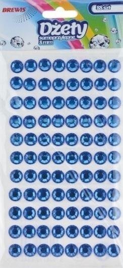 BREWIS Dżety samoprzylepne niebieskie 8mm 88szt