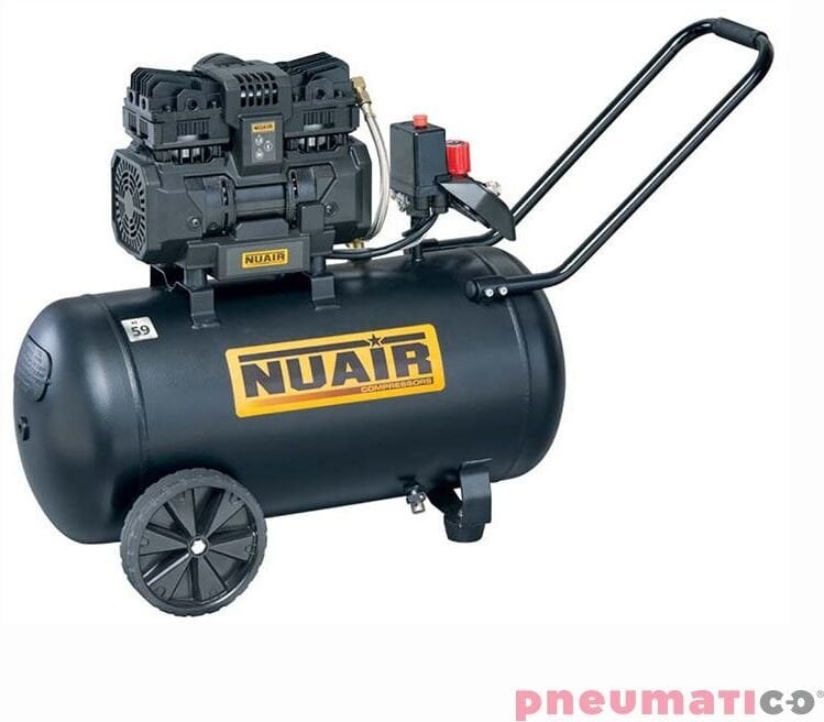 Kompresor samochodowy Nuair KOMPRESOR bezolejowy wyciszony 50L 8BAR 59DB 1.5KM