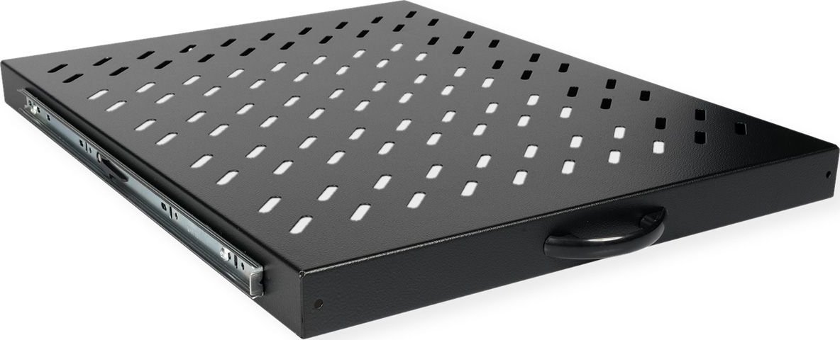 Roline ROLINE Fachboden 48,26cm 19Zoll 1 HE ausziehbar 550 T 25 kg schwarz