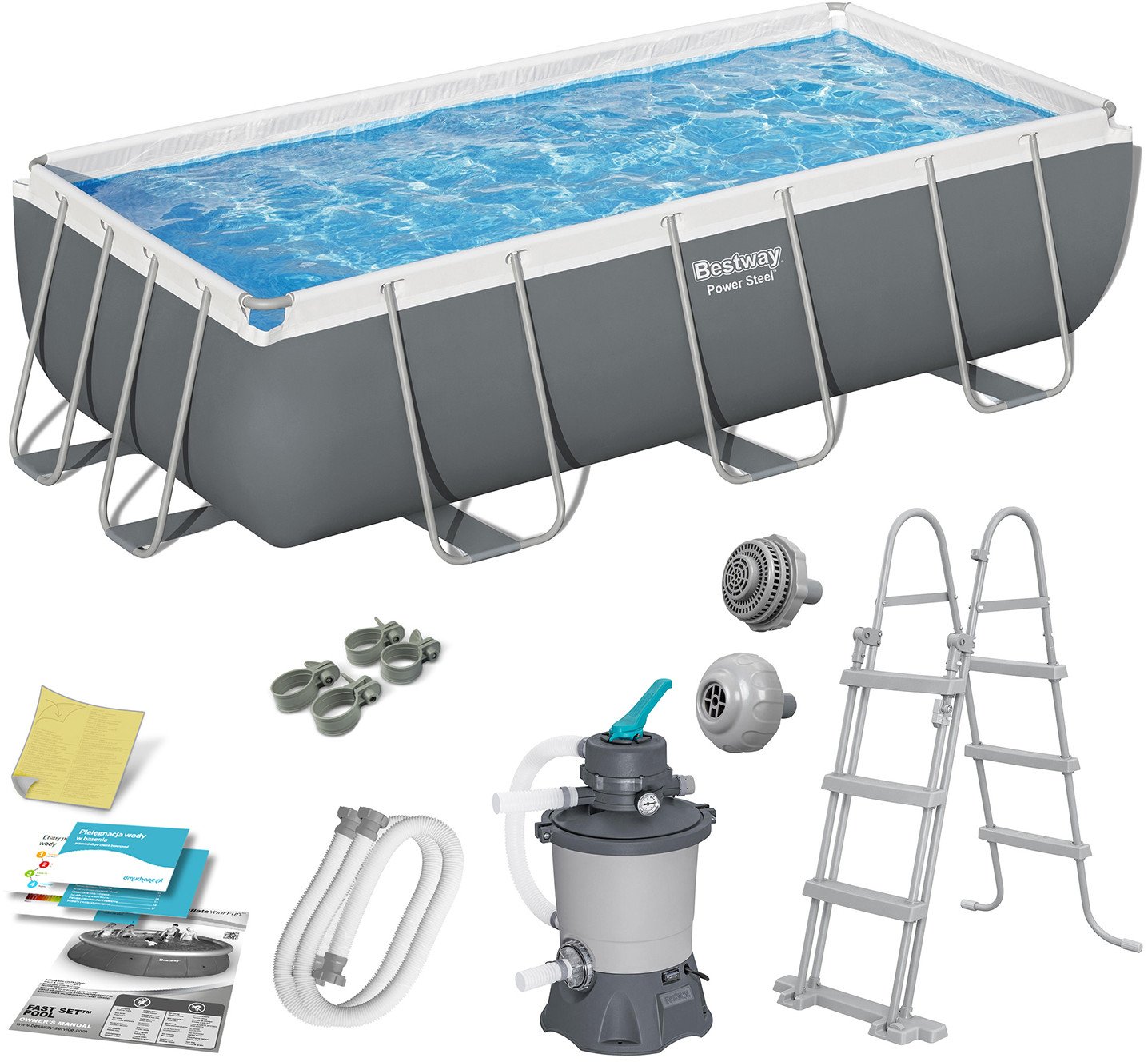 Bestway Basen stelażowy Power Steel 404x201cm 10w1 (56442)