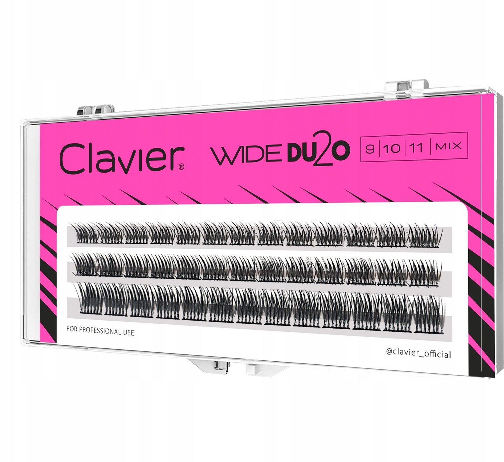 Clavier Wide Du2o kępki do skrętu C o objętości 36D 9-10-11mm