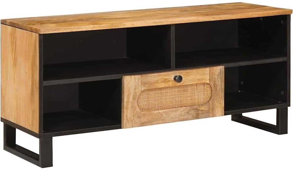 vidaXL Szafka pod telewizor Brązowy 100 x 33,5 x 46 cm Drewno mango