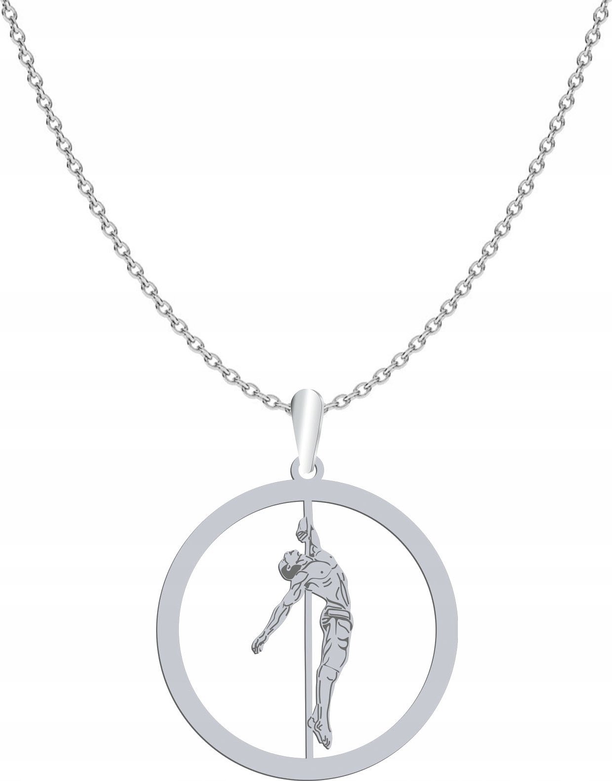 Radziszewska Jewellery Naszyjnik Srebrny Pole Dance Męski SREBRO 925 Grawer Dedykacja Biżuteria