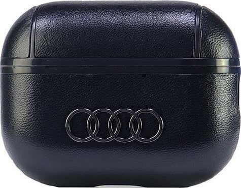 Audi Audi Leather Big Logo AirPods Pro 2 cover czarny/black AU-APP2-GT/D3-BK