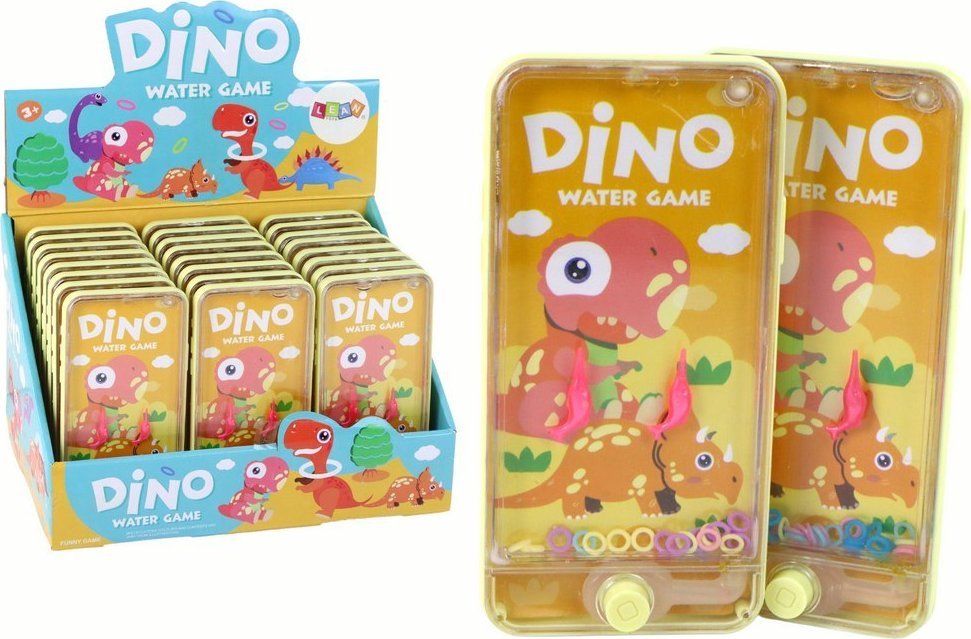 LeanToys Wodna Gra Zręcznościowa Konsola Telefon Dinozaur Żółta