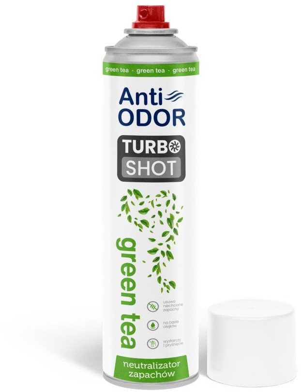 Anti-ODOR Turbo Shot odświeżacz powietrza Green Tea 600 ml