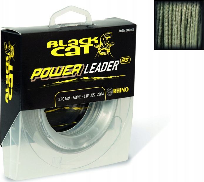 Black Cat Ø1,20mm Black Cat Power Leader 20m 100kg,220lbs (2342100)