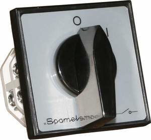 Spamel Łącznik krzywkowy 15A 1P 0-1 szaro-czarny ŁK15-1.825\\P03