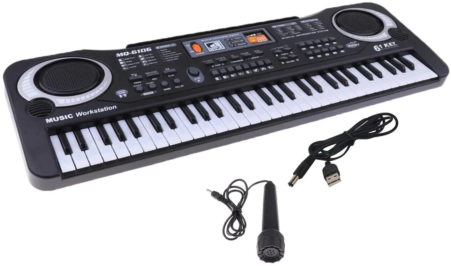 Keyboard pianino elektryczne dla dzieci 61 klawiszy + mikrofon
