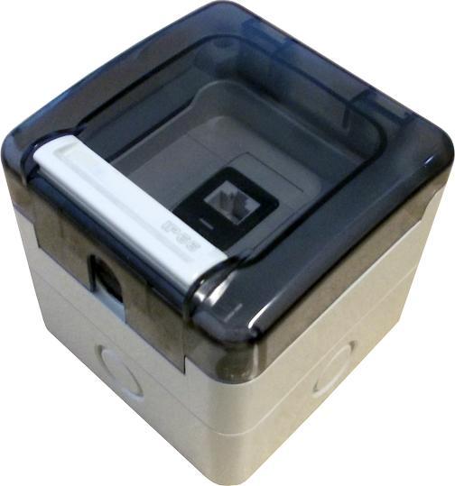 Alantec Gniazdo hermetyczne, szczelne 1x RJ45, IP66 natynkowe (niewyposażone) (OS001IP)