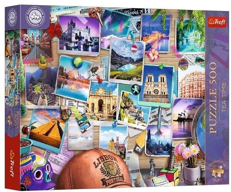 PUZZLE 500 PremPlus TeaTime Wspomn.z podróży 37616