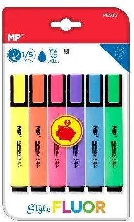 Zakreślacz fluorescencyjny 6szt