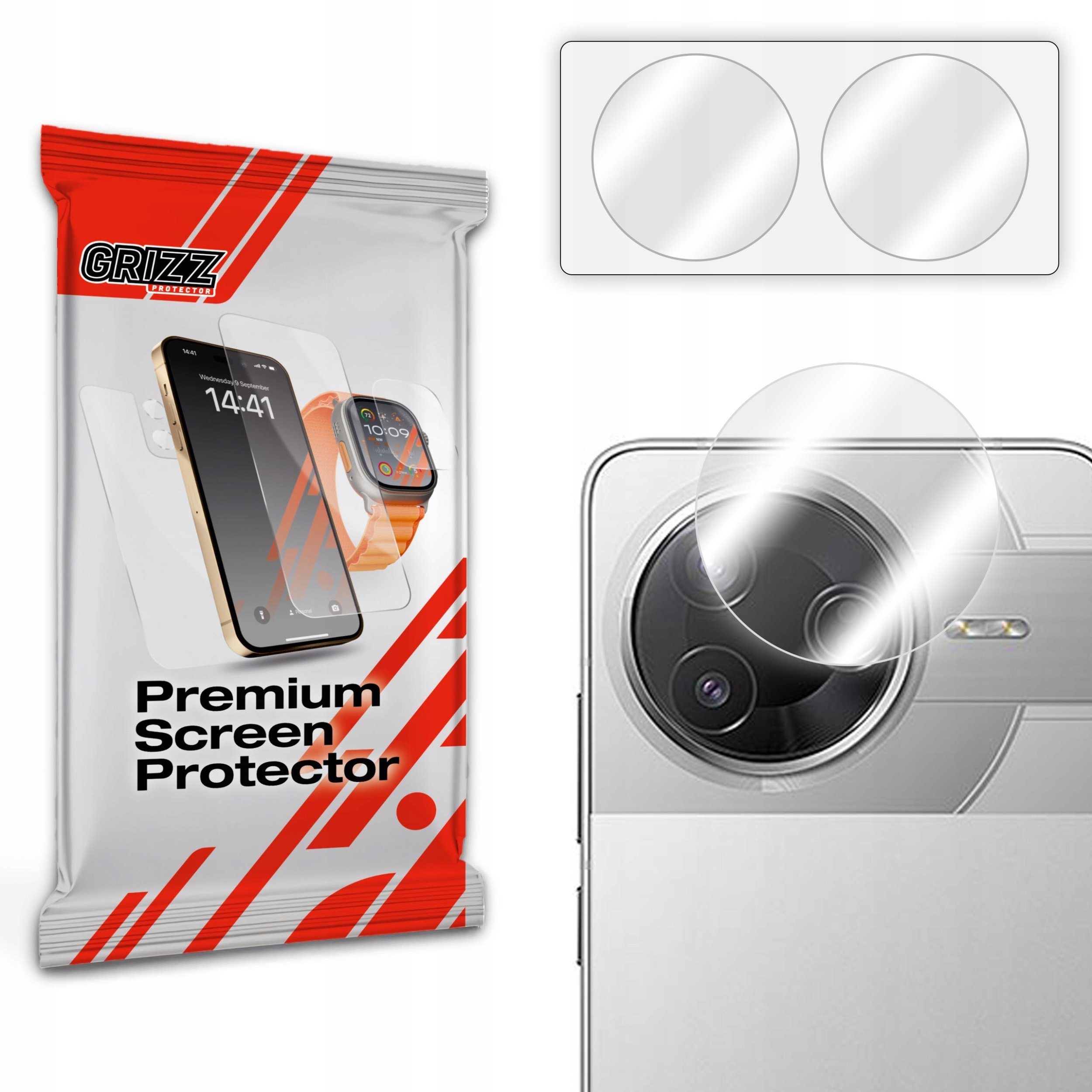 Szkło na aparat GrizzGlass HybridGlass Camera do Xiaomi Poco F7 Pro