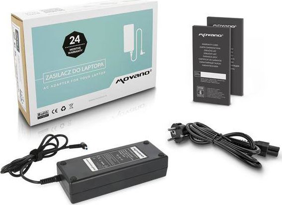 Zasilacz do laptopa Movano 120 W, 3 mm, 6 A, 20 V (ZZ/AS206P)