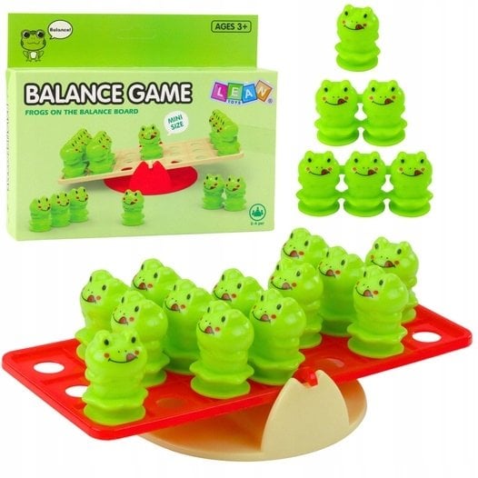 LeanToys Gra Zręcznościowa Edukacyjna Dla Dzieci Balansujące Żabki