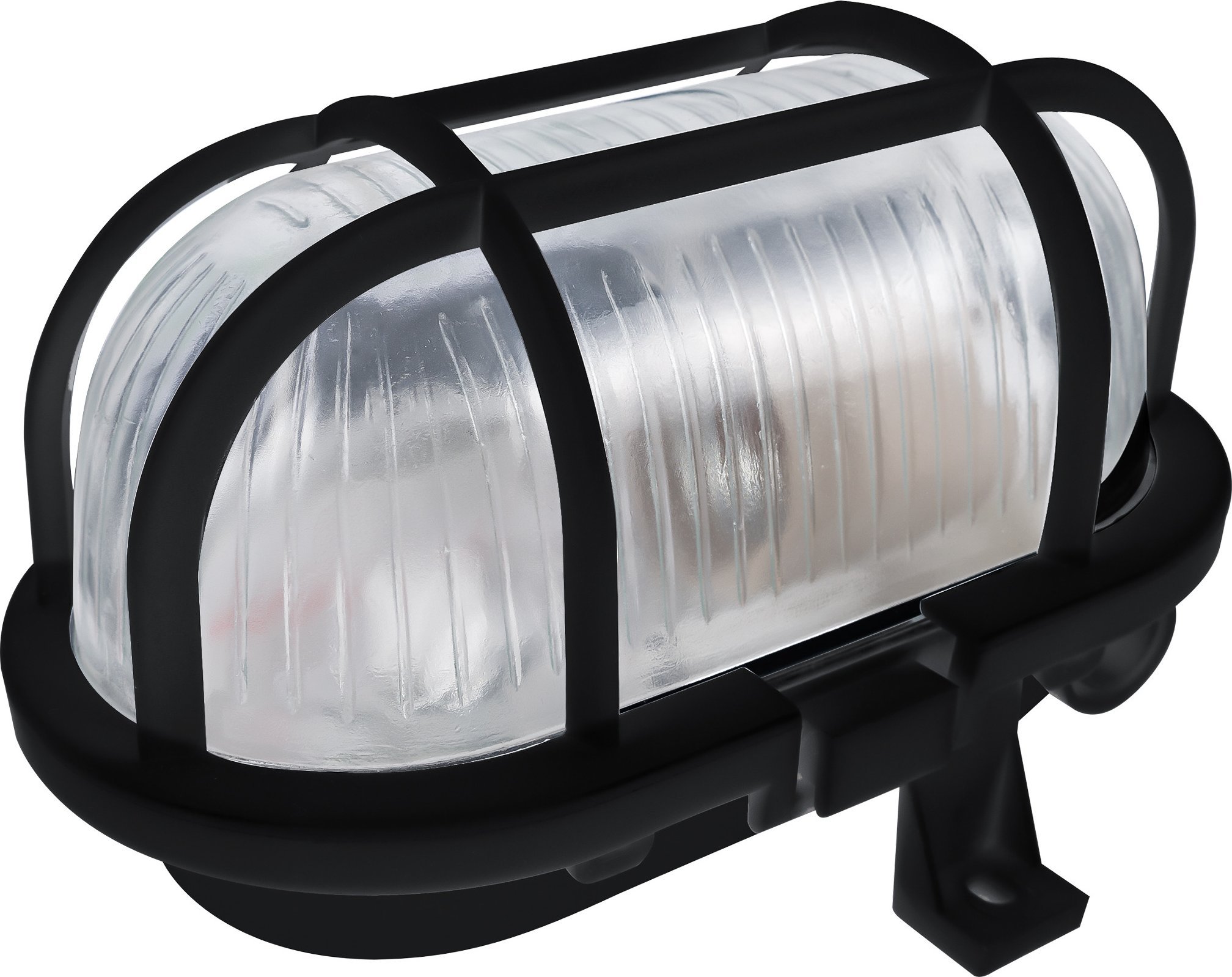 Orno SOTOA, oprawa oświetleniowa, E27, max. 15W, IP54, klosz szklany, osłona plastikowa, czarna