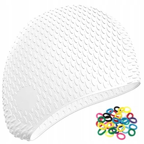 Aqua-Sport CZEPEK PŁYWACKI SILIKONOWY NA DŁUGIE WŁOSY BASEN