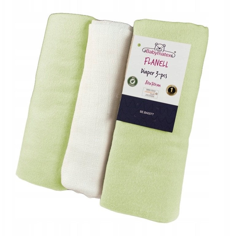 Pielucha flanelowa 3 pak, roz. 70x80