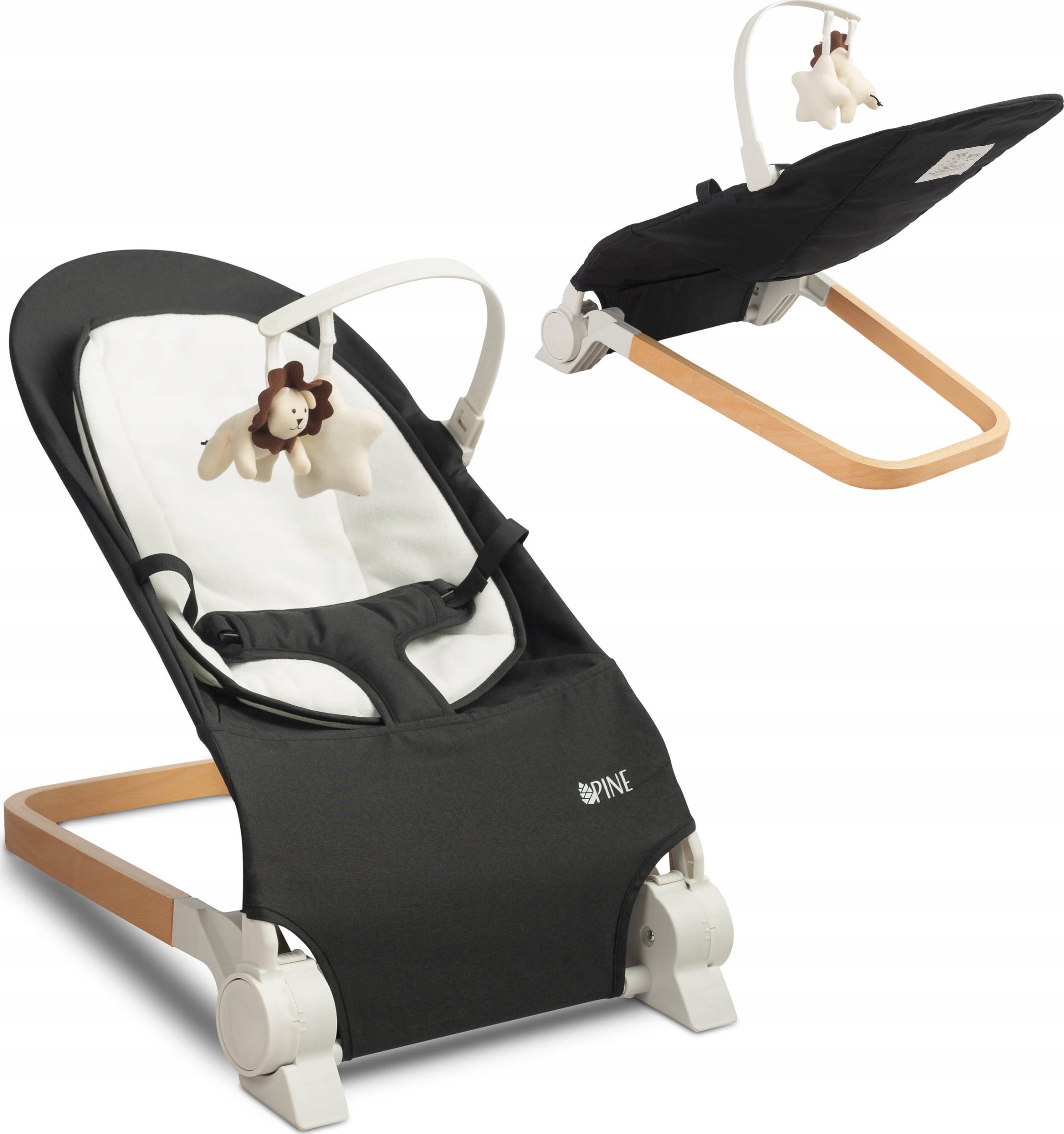 Caretero LEŻACZEK PINE BLACK