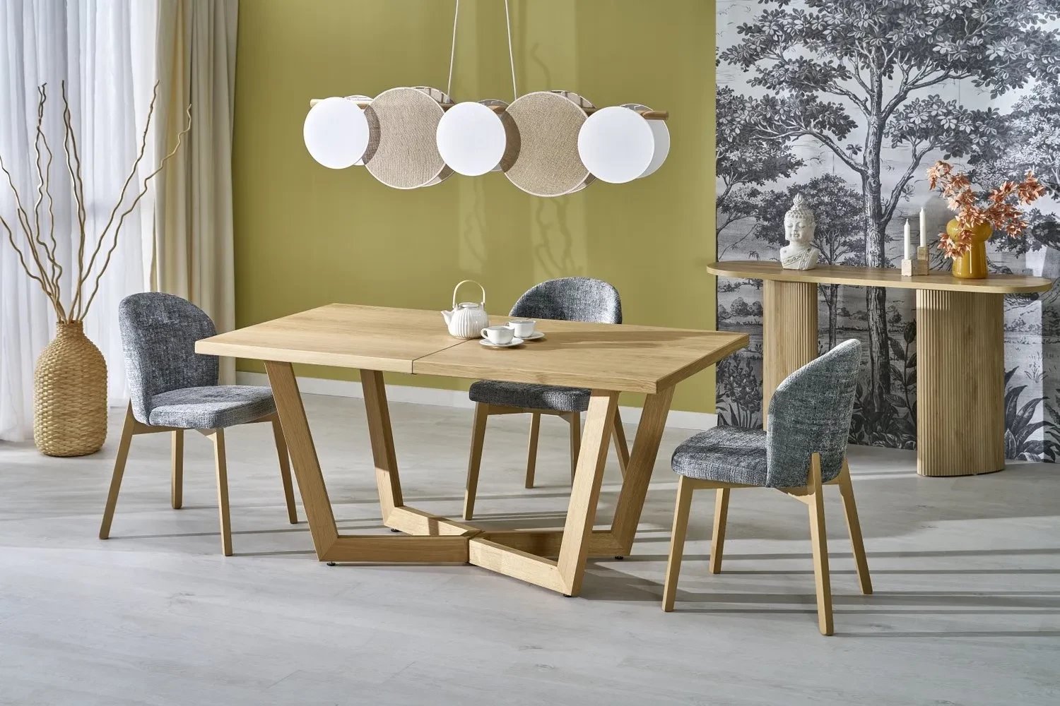 Stół rozkładany MASSIVE 3 160(250)x90 dąb naturalny HALMAR