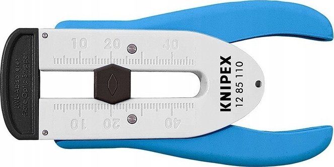 Knipex KNIPEX stripping tool 12 85 110 SB for glass fibers, stripping/dismantling tool (blue/white)