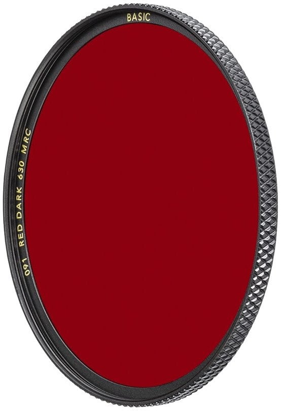 Filtr czerwony ciemny B+W Basic 091 Red Dark 630 MRC 1102703 72mm